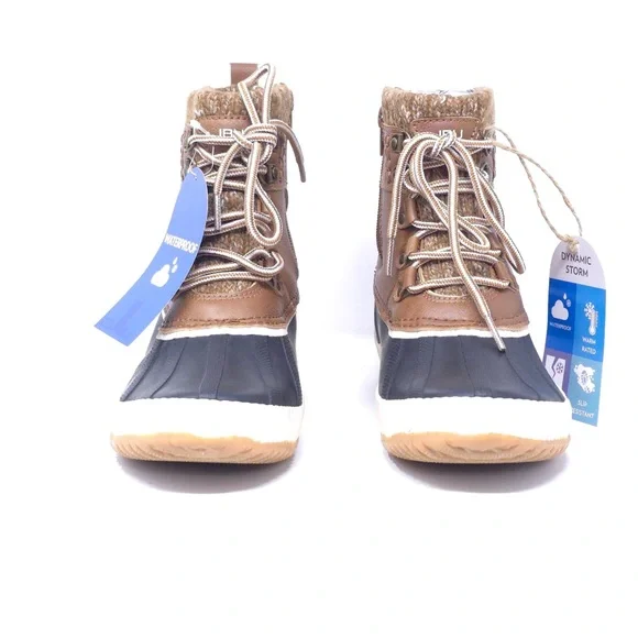 JBU Casey Waterproof Mid Calf Boot Taupe/Dark Taupe Size 8M - Picture 3 of 11
